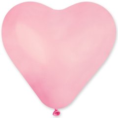 Шарики 1105-0164 I Сердце 17"/57 Пастель розовое Pink фото
