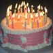 1502-1155 V Свечи для торта Горошек с подставками 6 см 12 шт