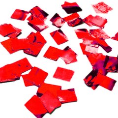 Шарики 3501-0418 Конфетти квадратные металлик красные 500 г фото