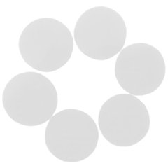 Шарики 3501-3325 Конфетти круги белые 1,2 см 100 г фото