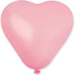 Шарики 1105-0181 I Сердце 6"/57 Пастель розовое Pink фото