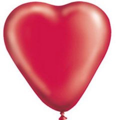 Шарики 1105-3000 И Сердце 17"/45 Пастель красное Red фото