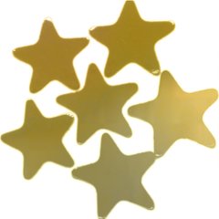 Шарики 3501-3313 Конфетти звезды золотистые 2 см 100 г фото