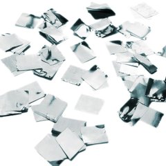 Шарики 3501-0073 Конфетти квадратные серебристые 500 г фото