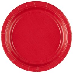Шарики 1502-1107 А Тарелки красные Apple Red пап 17 см 8 шт фото