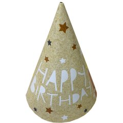 Шарики 1501-6056 Колпак "Happy Birthday" свечи 6 шт фото