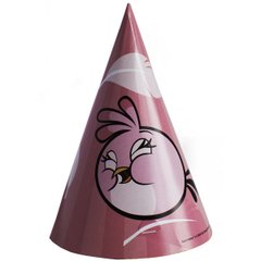 Шарики 1501-3530 A Колпачки Энгри бьордс розовые Angry birds 6 шт фото