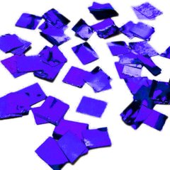 Шарики 3501-0421 Конфетти квадратные металлик фиолетовые 100 г фото