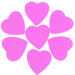 Шарики 3501-0387 Конфетти сердца розовые 2,5 см 100 г фото