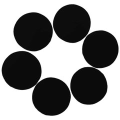 Шарики 3501-3328 Конфетти круга черные 1,2 см 500 г фото