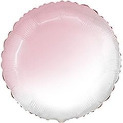 Шарики 3204-0465 Ф Б/М Круг 32" Омбре бело-розовый Baby Pink фото