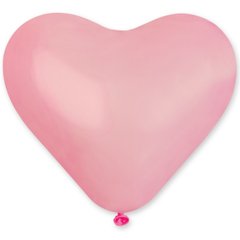 Шарики 1105-0080 I Сердце 10"/57 Пастель розовое Pink фото