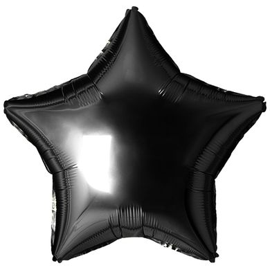 Шарики 3204-0781 К Б/М Звезда 18" Металлик черная фото