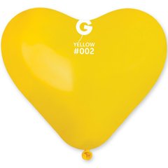 Шарики 3105-0152 I Сердце 10"/02 Пастель желтая Yellow фото