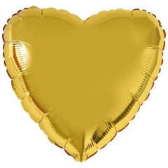 Шарики 1204-0124 Ф Б/М Сердце 32" Металлик золотистое фото
