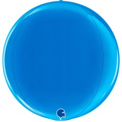 Шарики 1209-0273 Г Сфера Б/М 15" Металик синий Blue 3D фото