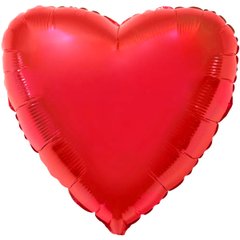 Шарики 1204-0085 ф б/рис 18" сердце металлик красное (fm) фото