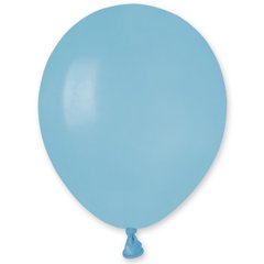 Шарики 1102-1498 И 5"/72 Пастель голубой матовый Baby Blue фото