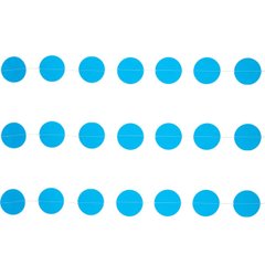 Шарики 1404-0516 G Гирлянда на нити Круги голубые 2,2 м фото