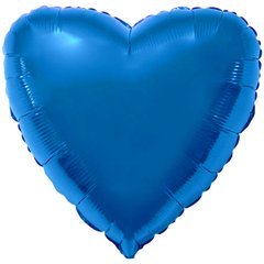 Шарики 1204-0081 Ф Б/М Сердце 18" Металлик синее фото