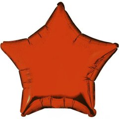 Шарики 3204-0014 Ф Б/М Звезда 18" Металлик оранжевая фото