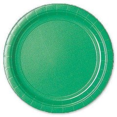 Шарики 1502-1111 А Тарелки зеленые Festive Green 17 см 8 ед. фото