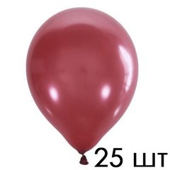 Шарики 3102-0577 M 12"/30 см Металлик красный Cherry Red 031 25 шт фото