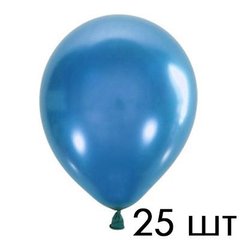 Шарики 3102-0576 M 12"/30 см Металлик синий Blue 022 25 шт фото