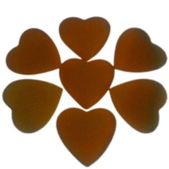 Шарики 3501-0014 Конфетти сердца золотистые 3,5 см 100 г фото