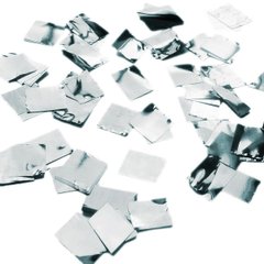 Шарики 3501-0058 Конфетти квадратные серебристые 100 г фото
