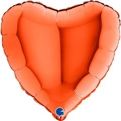 Шарики 3204-0859 Г Б/М Сердце 18" оранжевое фото