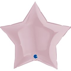 Шарики 3204-0100 Г Б/М Звезда 36" Пастель розовая Pink ПАК фото