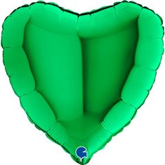 Шарики 3204-0856 Г Б/М Сердце 18" зеленое фото