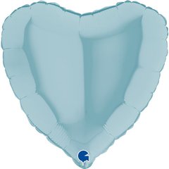 Шарики 3204-0855 Г Б/М Сердце 18" голубое пастель фото