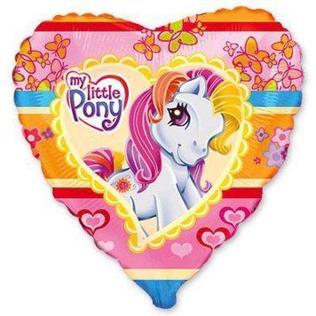 Шарики Фольгированный шар Little pony сердце фото